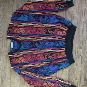 Vintage St. Croix textured multi-colored sweater